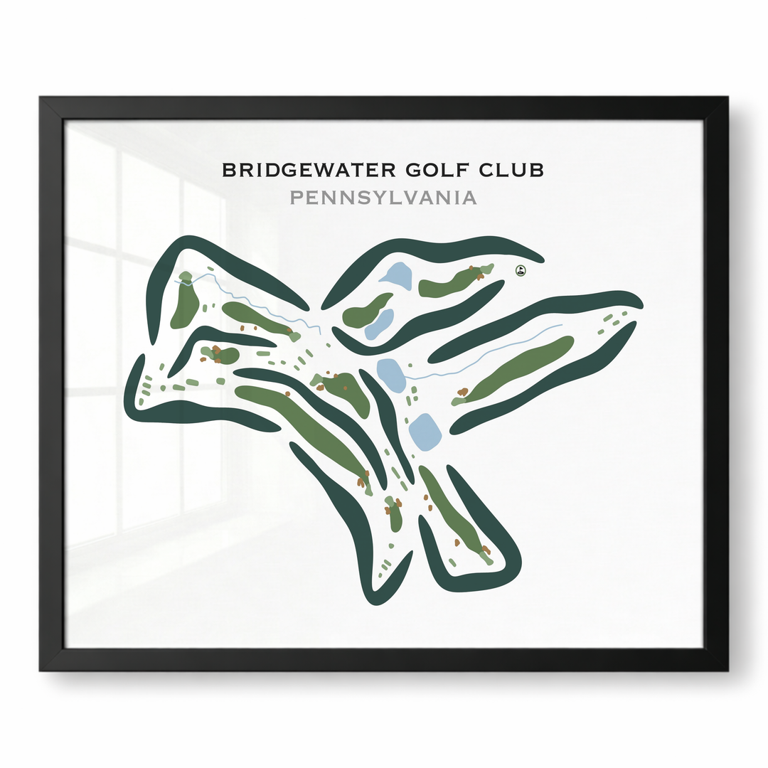 Bridgewater Golf Club, Pennsylvania - Printed Golf Courses