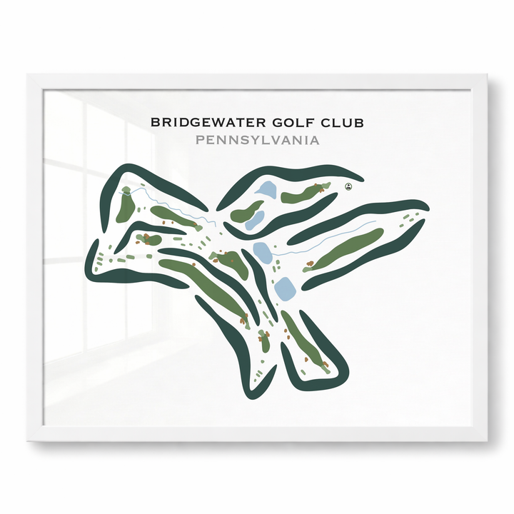 Bridgewater Golf Club, Pennsylvania - Printed Golf Courses
