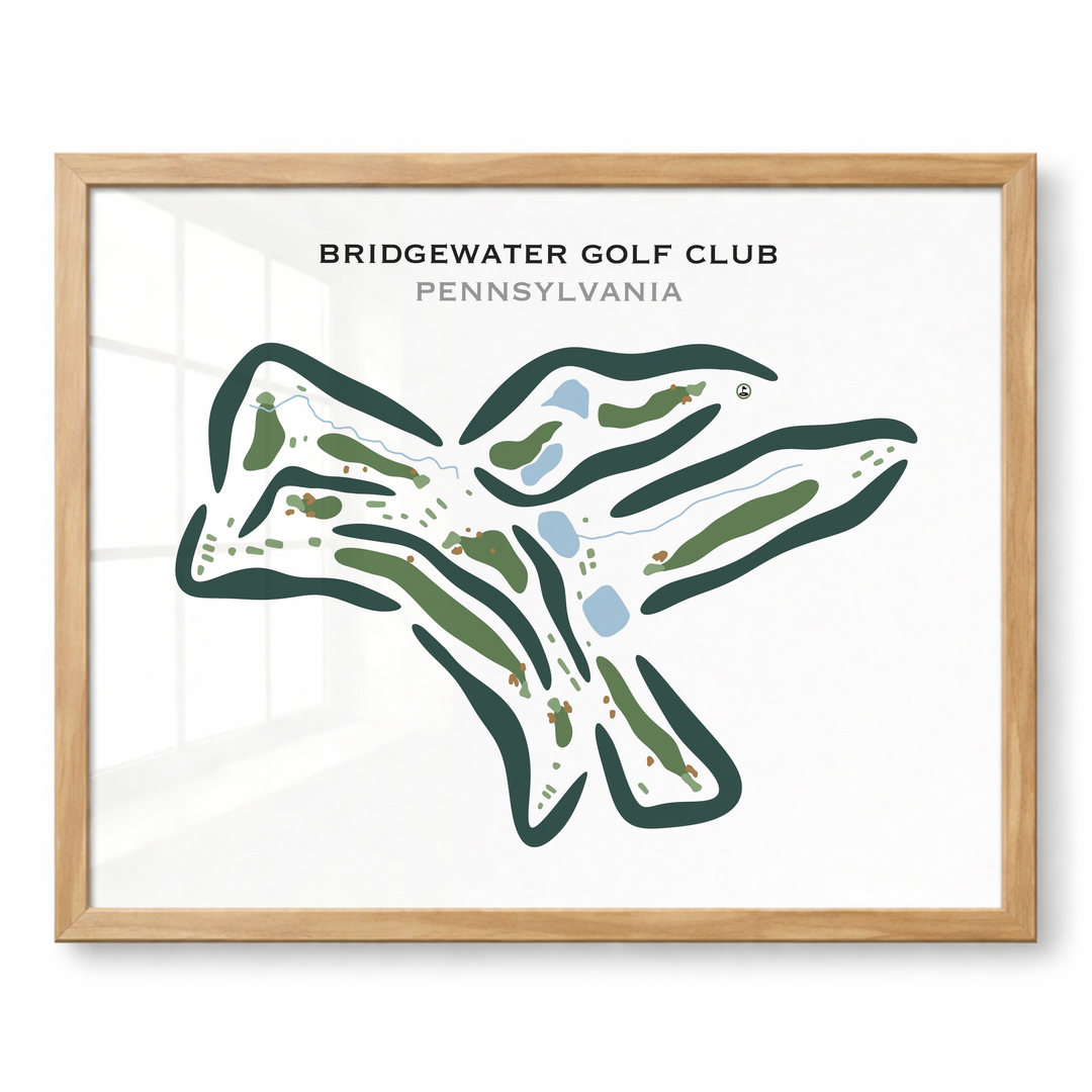 Bridgewater Golf Club, Pennsylvania - Printed Golf Courses