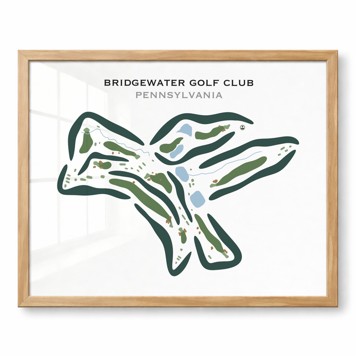 Bridgewater Golf Club, Pennsylvania - Printed Golf Courses