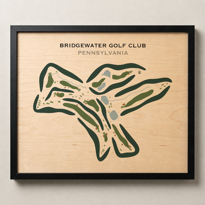 Bridgewater Golf Club, Pennsylvania - Printed Golf Courses