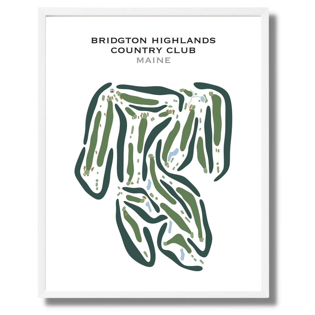 Bridgton Highlands Country Club, Maine - Printed Golf Courses