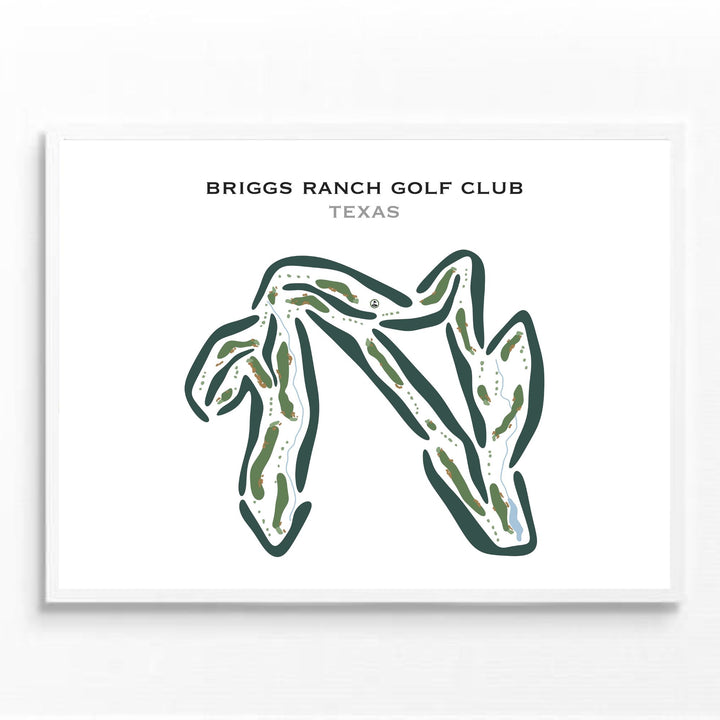 Briggs Ranch Golf Club, Texas - Printed Golf Courses