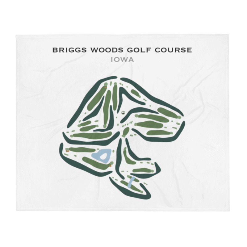 Briggs Woods Golf Course, Iowa - Printed Golf Courses