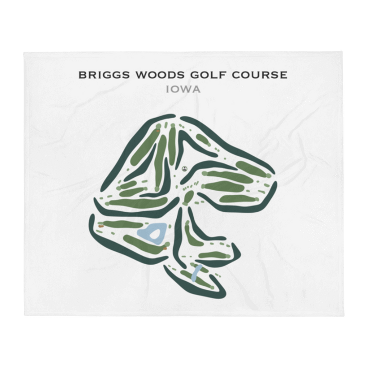 Briggs Woods Golf Course, Iowa - Printed Golf Courses