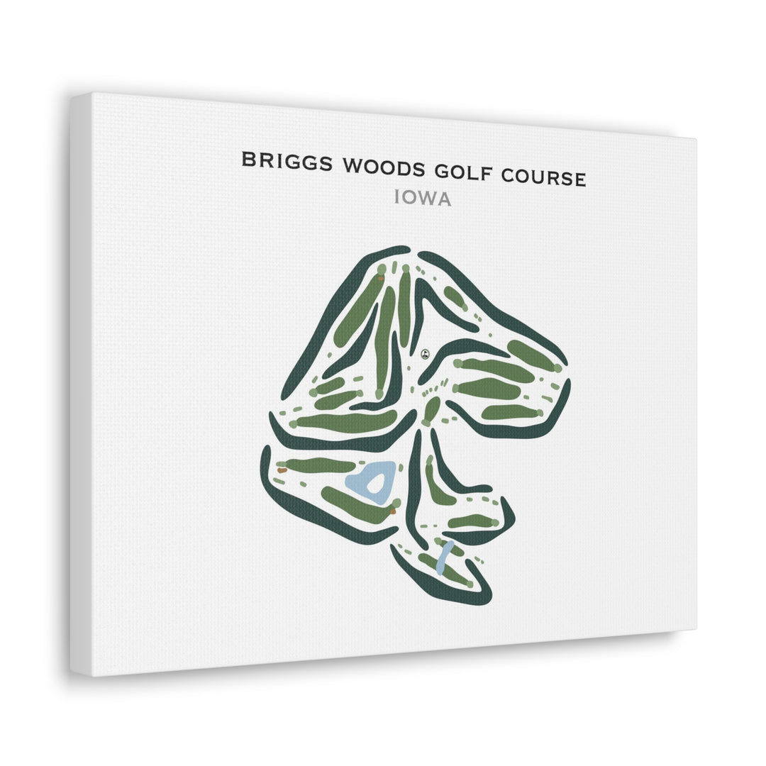 Briggs Woods Golf Course, Iowa - Printed Golf Courses