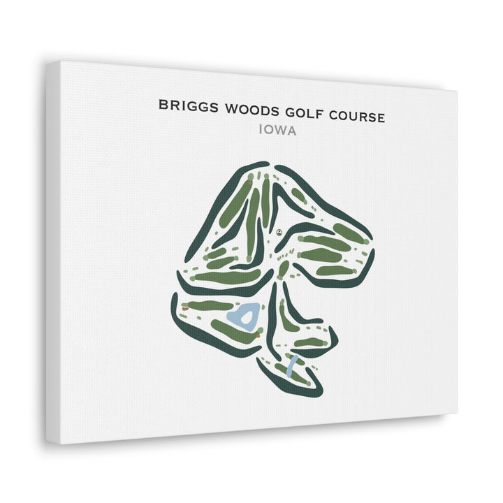 Briggs Woods Golf Course, Iowa - Printed Golf Courses