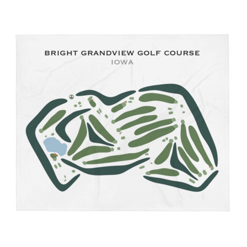 Bright Grandview Golf Course, Iowa - Printed Golf Courses