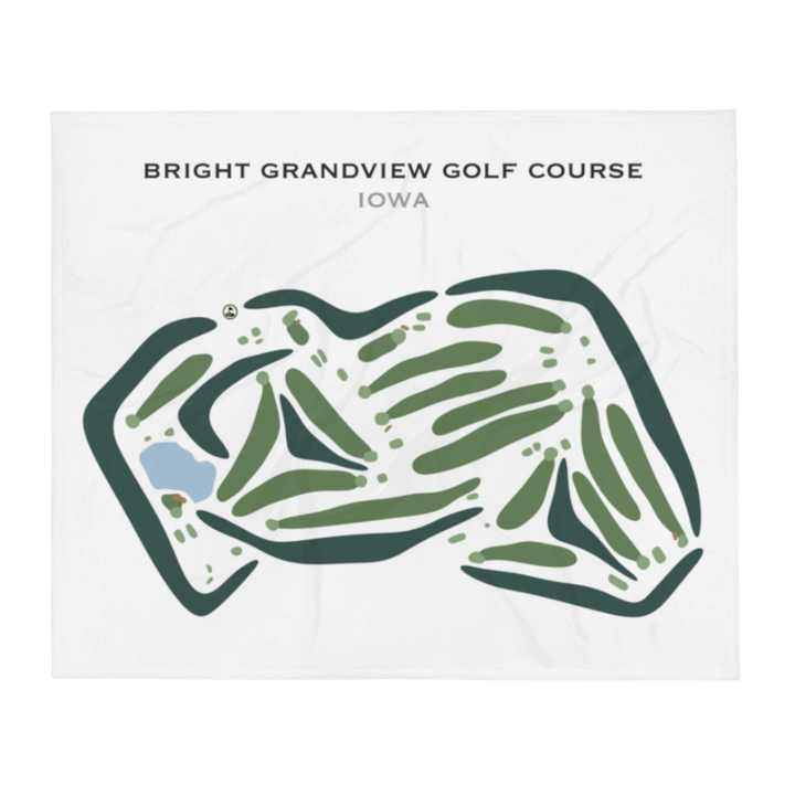 Bright Grandview Golf Course, Iowa - Printed Golf Courses