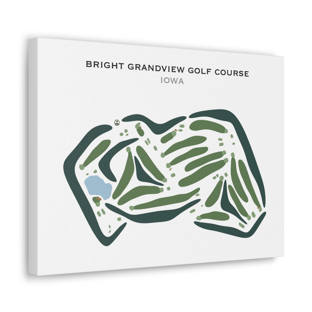 Bright Grandview Golf Course, Iowa - Printed Golf Courses