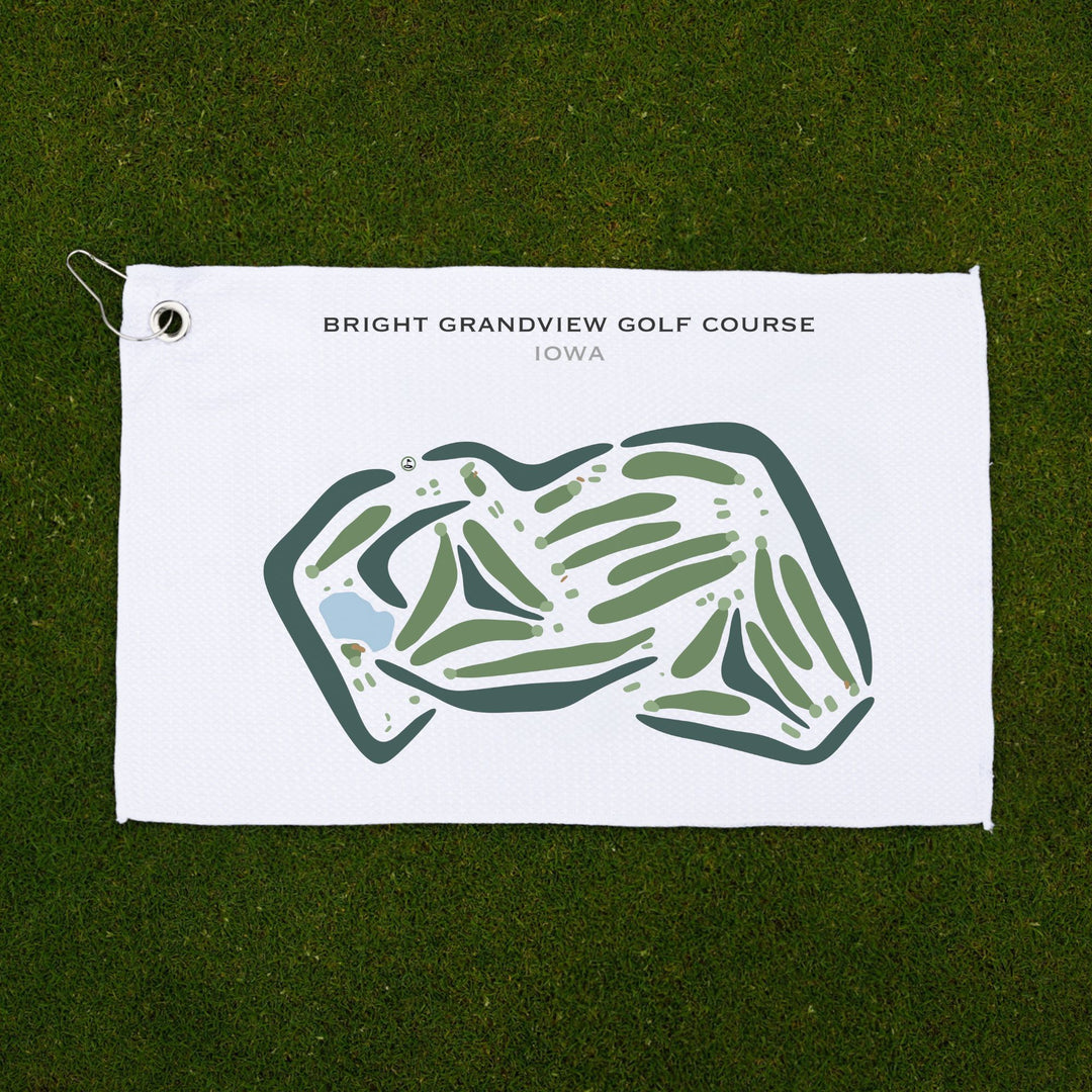 Bright Grandview Golf Course, Iowa - Printed Golf Courses