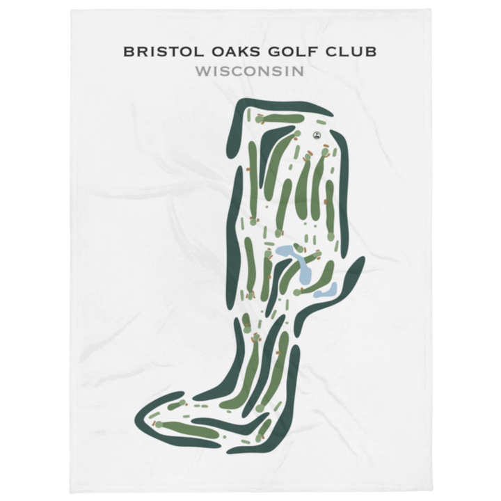 Bristol Oaks Golf Club, Wisconsin - Printed Golf Course