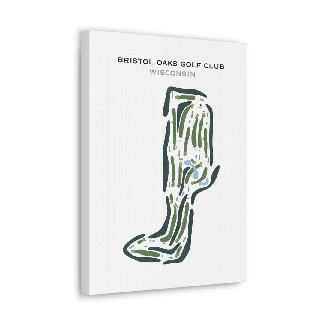 Bristol Oaks Golf Club, Wisconsin - Printed Golf Course