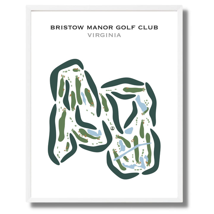 Bristow Manor Golf Club, Virginia - Printed Golf Courses