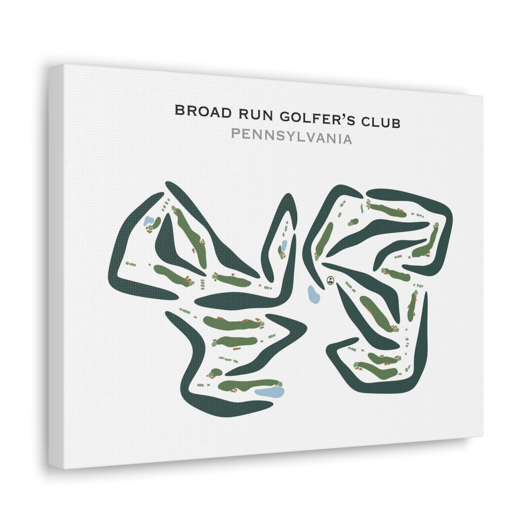 Broad Run Golfer's Club, Pennsylvania - Printed Golf Courses