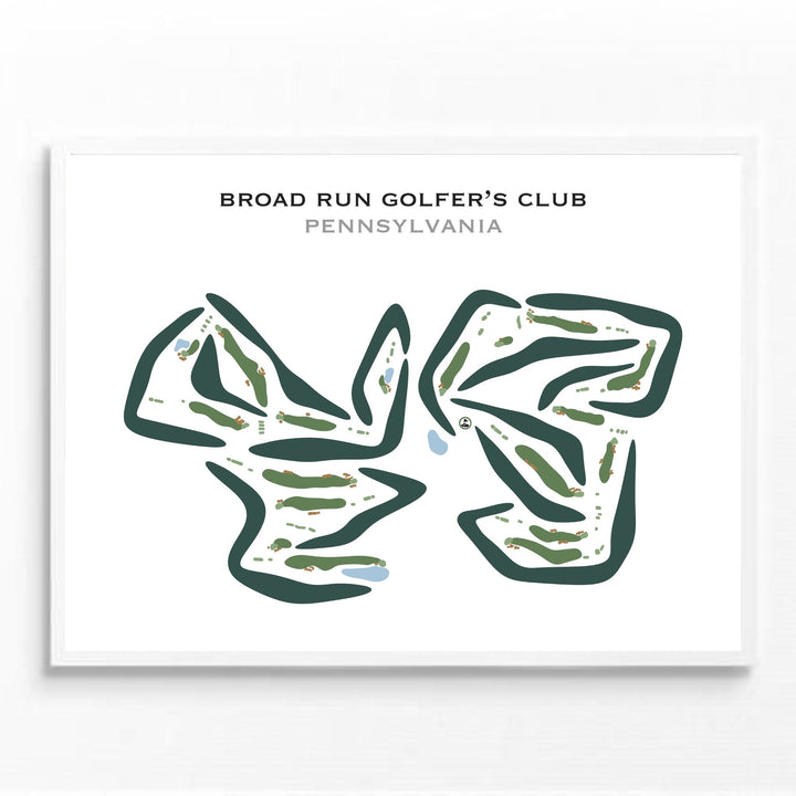 Broad Run Golfer's Club, Pennsylvania - Printed Golf Courses