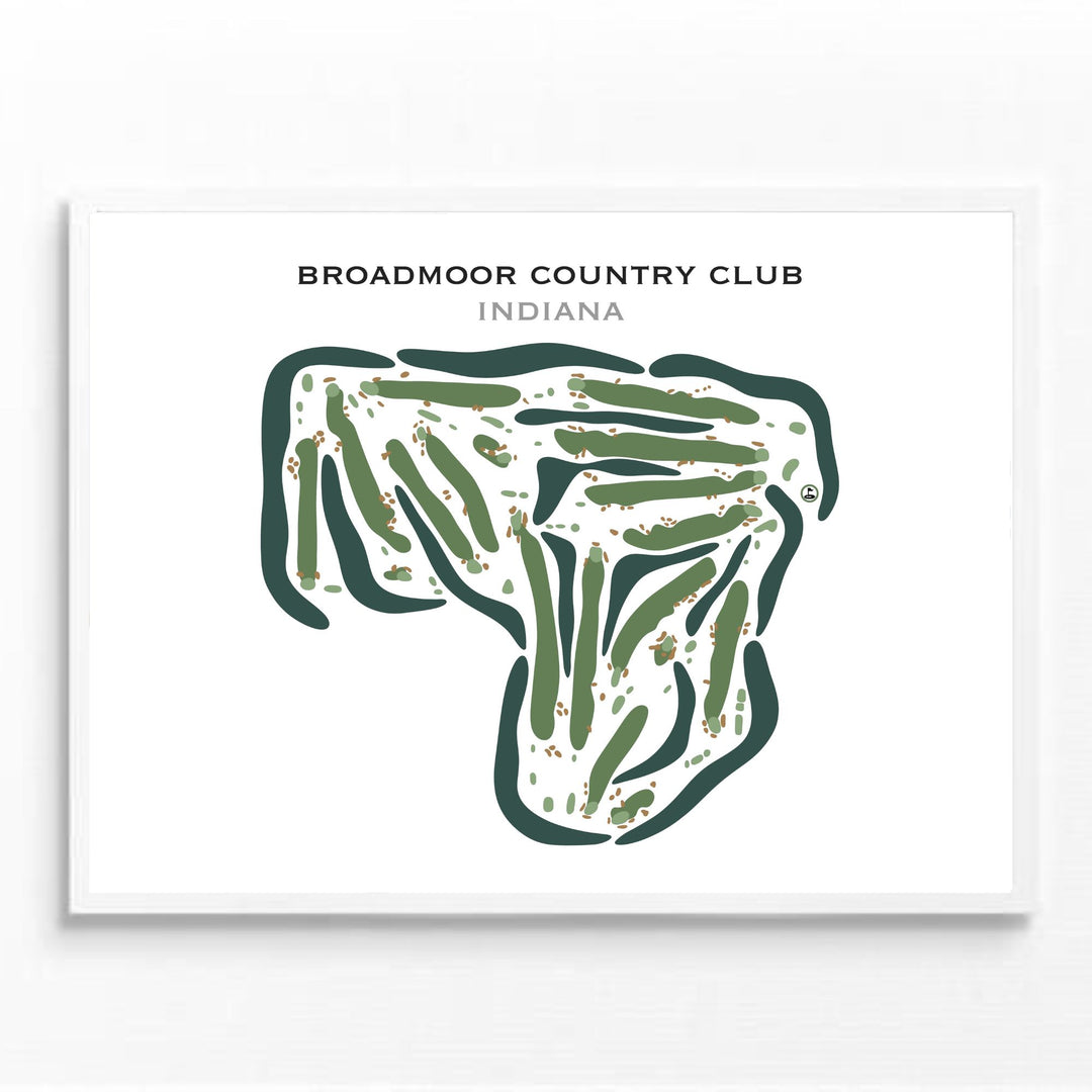 Broadmoor Country Club, Indiana - Printed Golf Courses