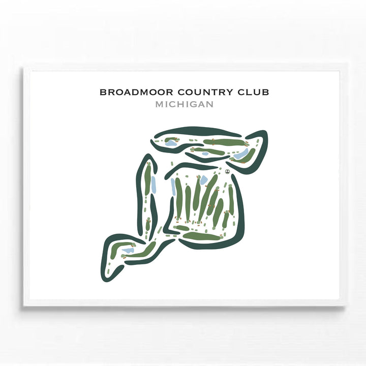 Broadmoor Country Club, Michigan - Printed Golf Courses