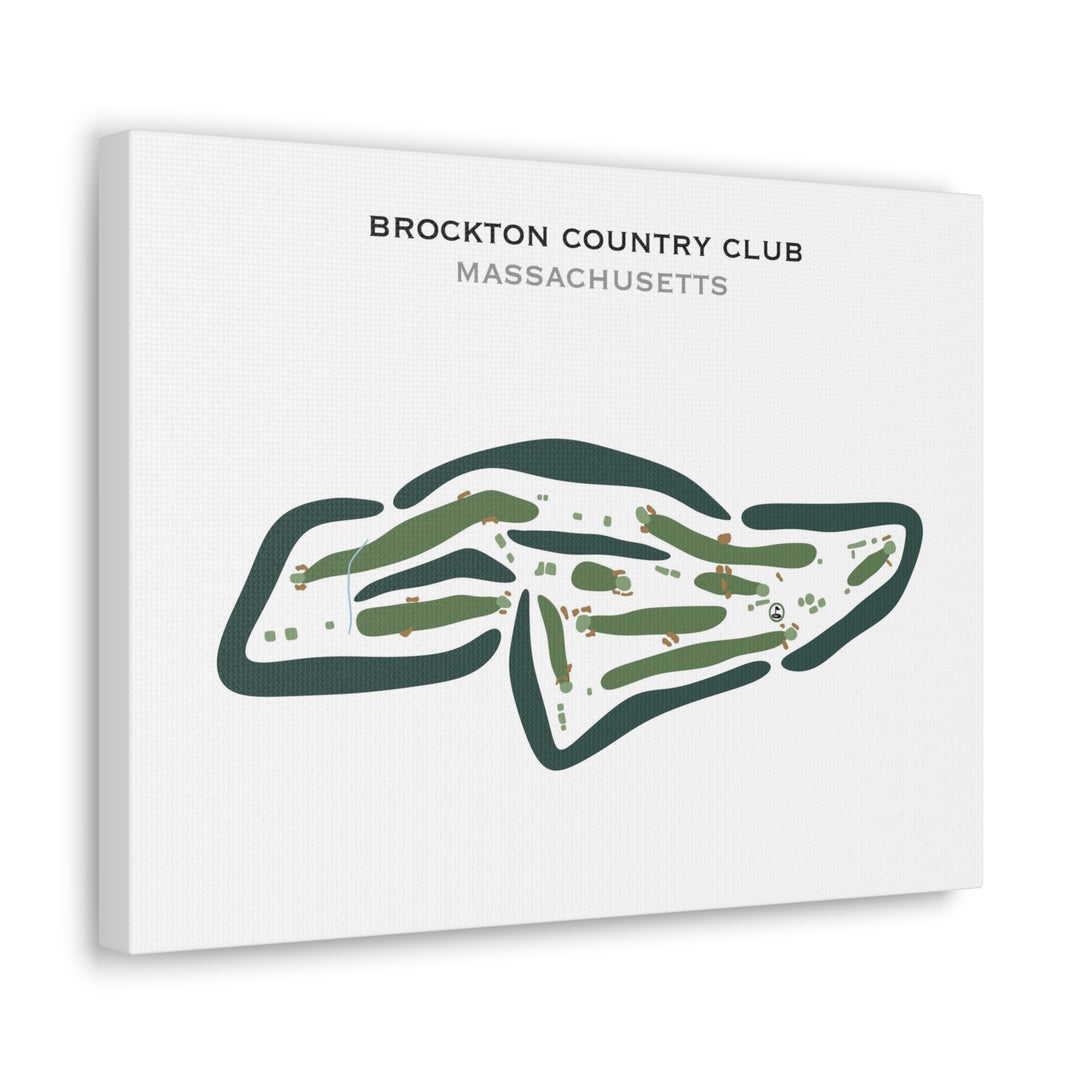 Brockton Country Club, Massachusetts - Printed Golf Courses