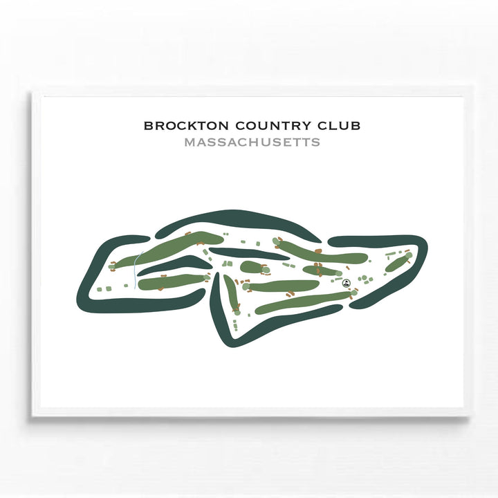 Brockton Country Club, Massachusetts - Printed Golf Courses