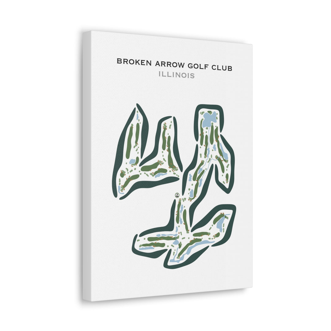 Broken Arrow Golf Club, Illinois - Printed Golf Courses