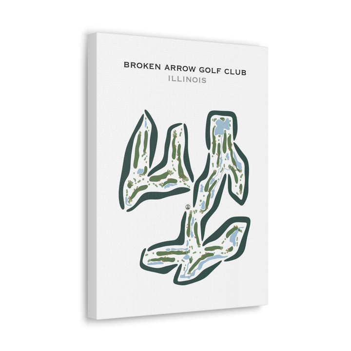 Broken Arrow Golf Club, Illinois - Printed Golf Courses