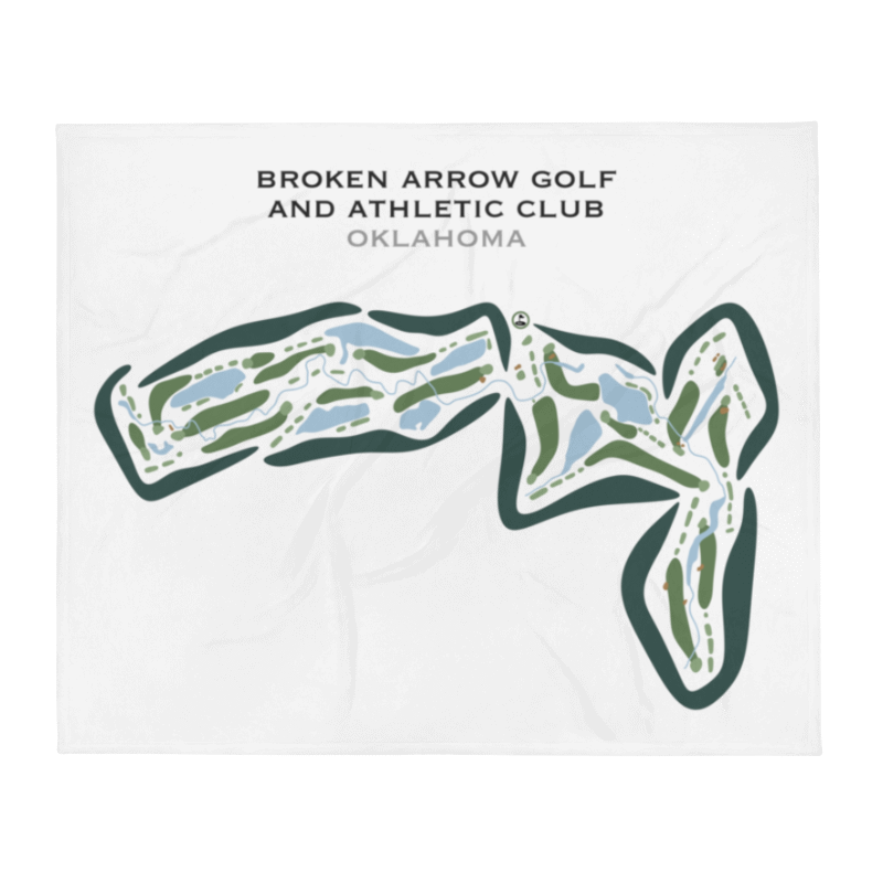 Broken Arrow Golf and Athletic Club, Oklahoma - Printed Golf Courses