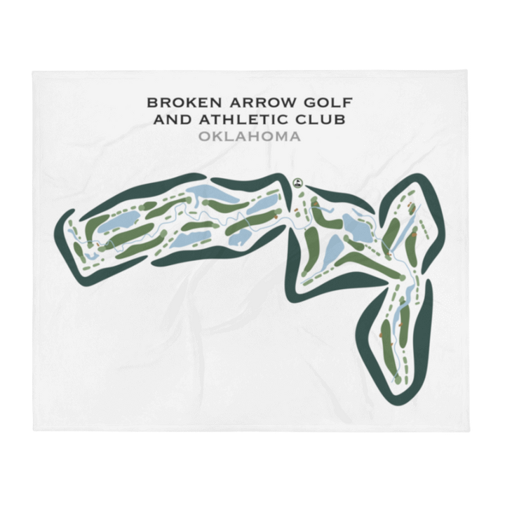 Broken Arrow Golf and Athletic Club, Oklahoma - Printed Golf Courses