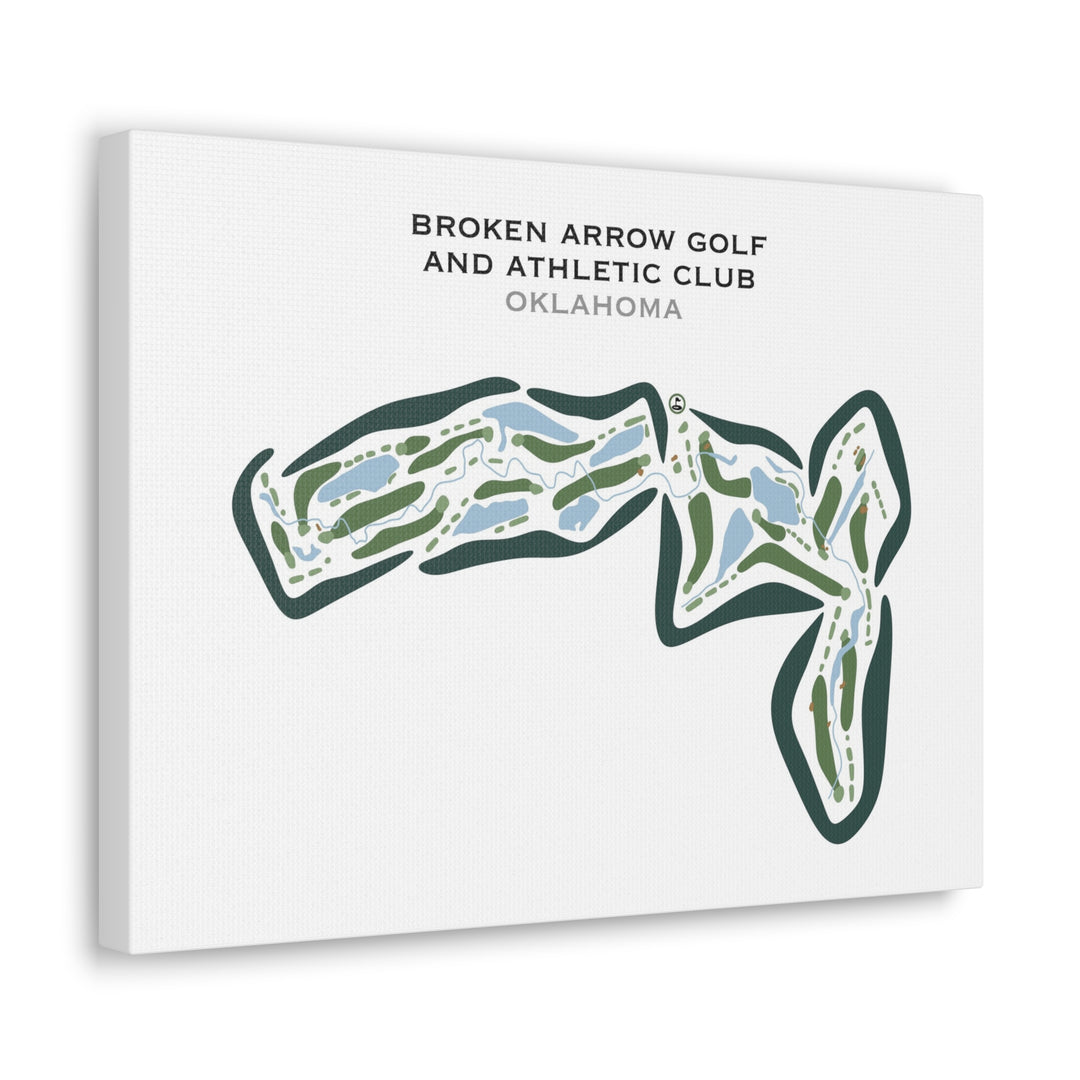 Broken Arrow Golf and Athletic Club, Oklahoma - Printed Golf Courses