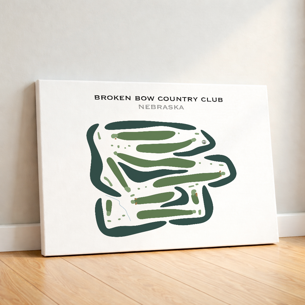 Broken Bow Country Club, Nebraska - Printed Golf Courses