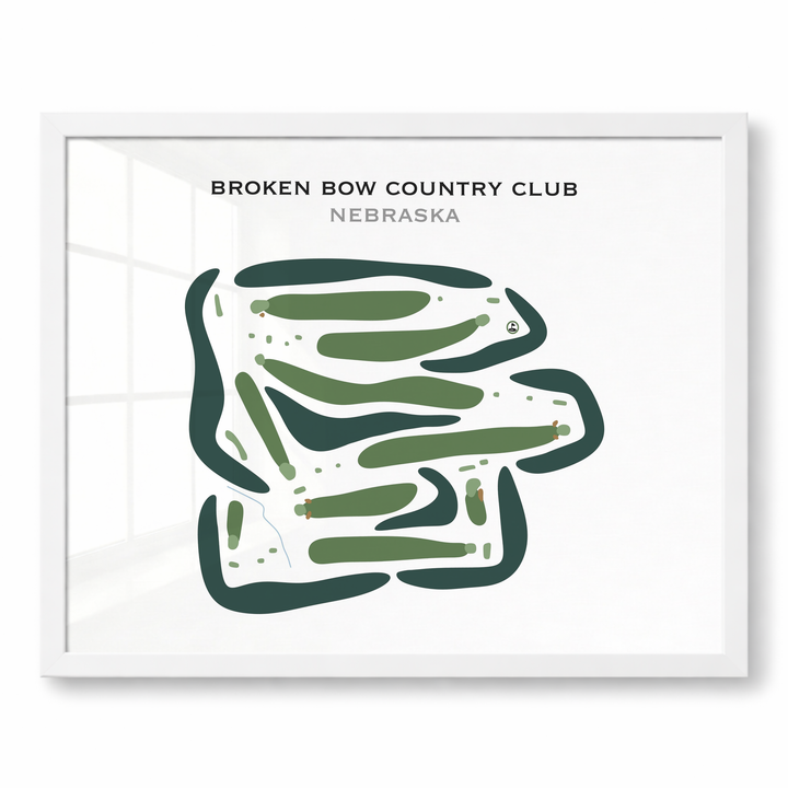 Broken Bow Country Club, Nebraska - Printed Golf Courses