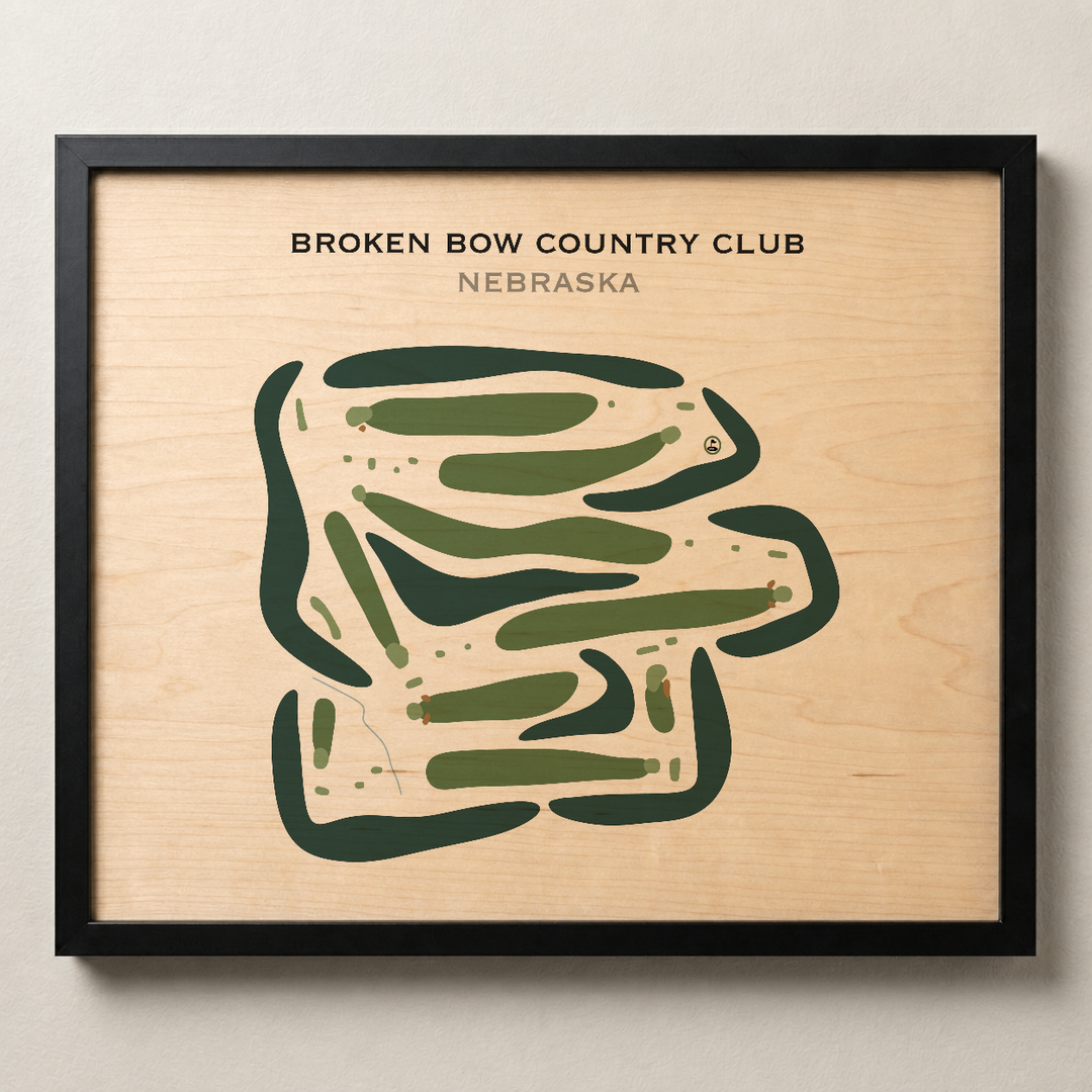 Broken Bow Country Club, Nebraska - Printed Golf Courses