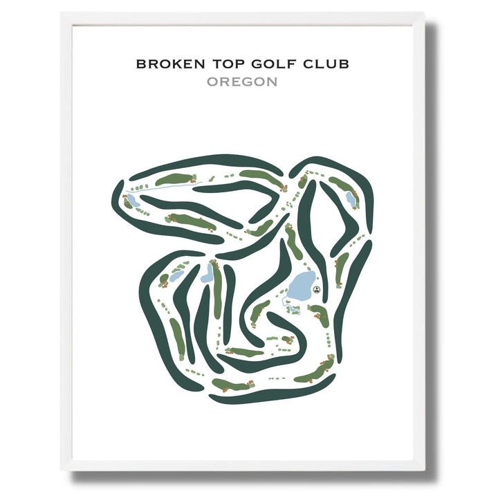 Broken Top Golf Club, Oregon - Printed Golf Courses