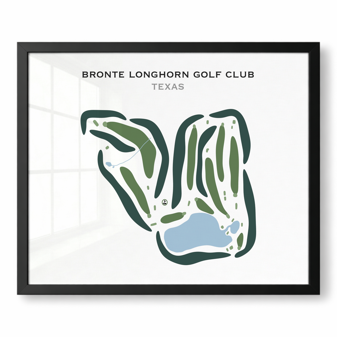 Bronte Longhorn Golf Club, Texas - Printed Golf Courses