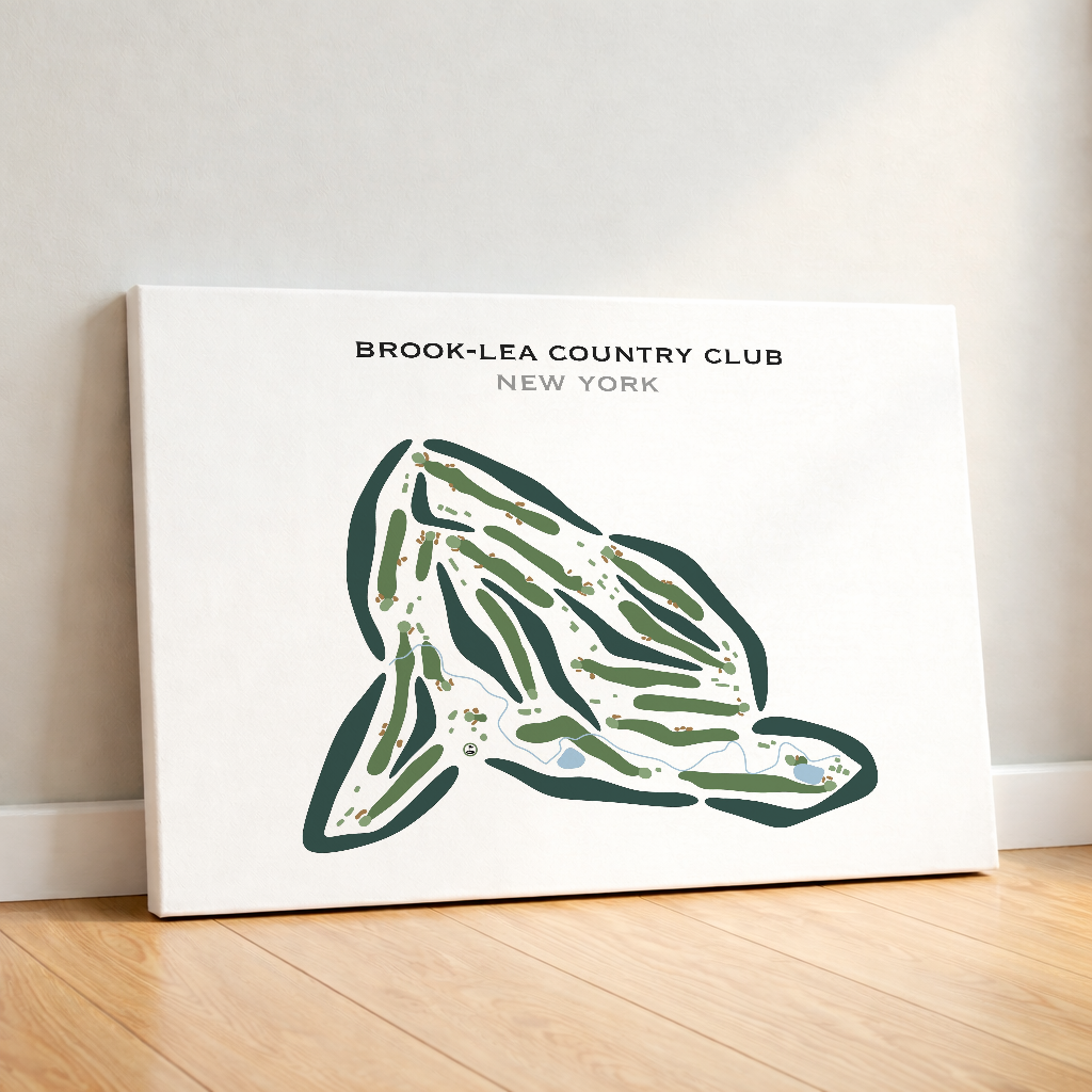Brook-Lea Country Club, New York - Printed Golf Course