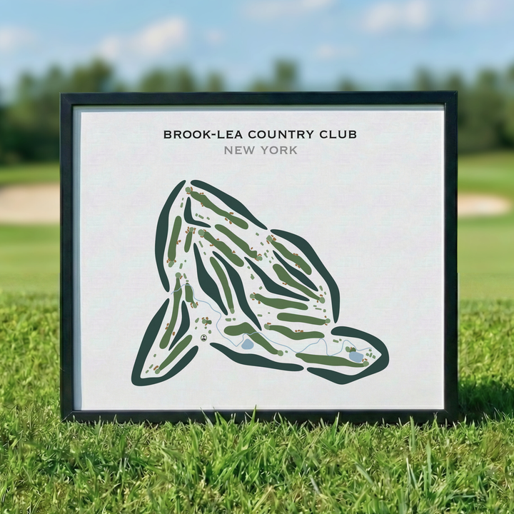Brook-Lea Country Club, New York - Printed Golf Course