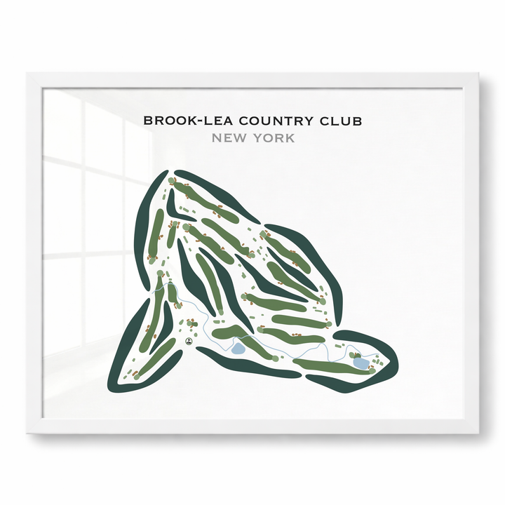 Brook-Lea Country Club, New York - Printed Golf Course