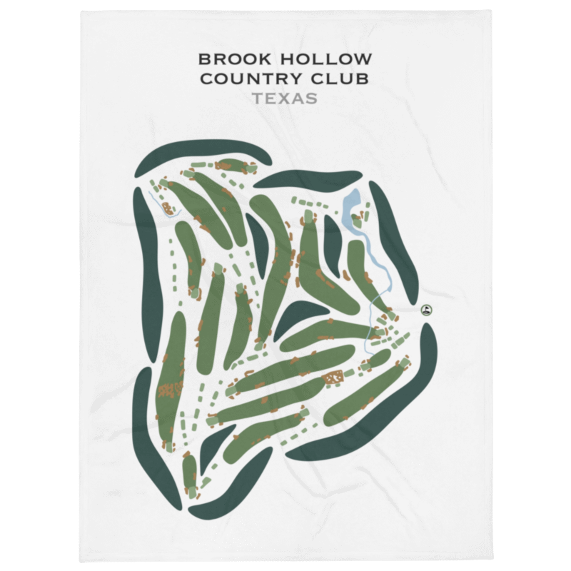 Brook Hollow Golf Club, Texas - Printed Golf Courses