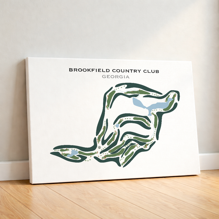 Brookfield Country Club, Georgia - Printed Golf Courses