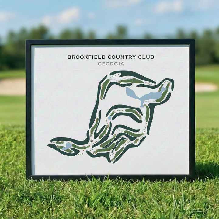 Brookfield Country Club, Georgia - Printed Golf Courses