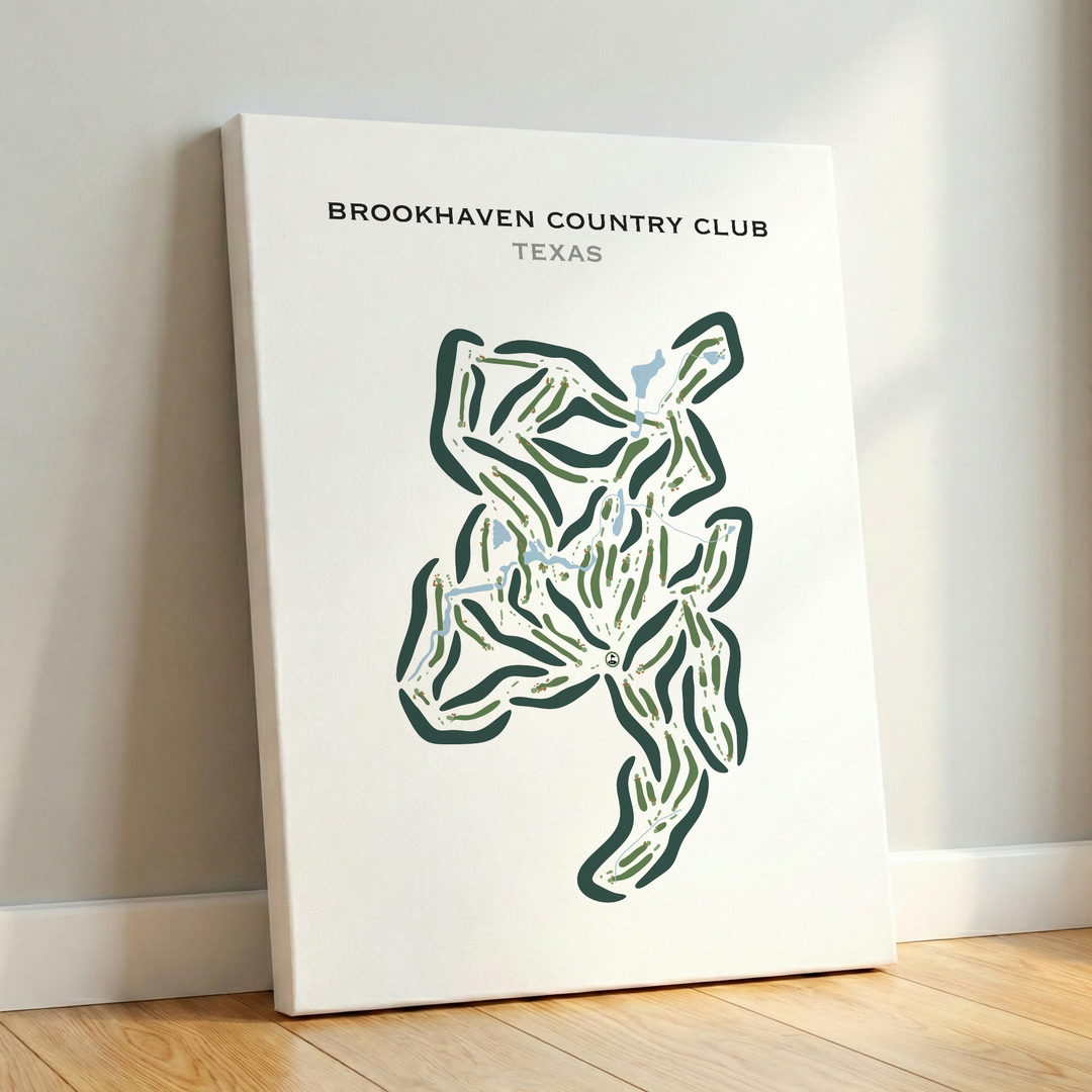 Brookhaven Country Club, Texas - Printed Golf Courses