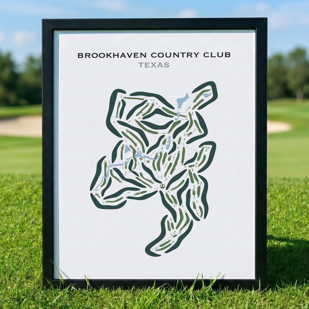 Brookhaven Country Club, Texas - Printed Golf Courses