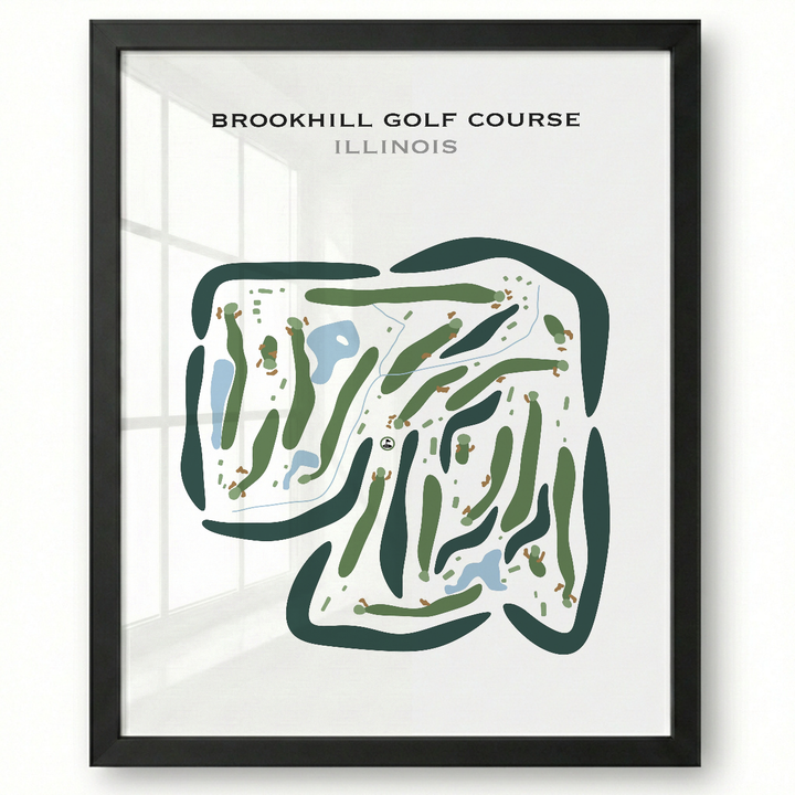 Brookhill Golf Course, Illinois - Printed Golf Courses