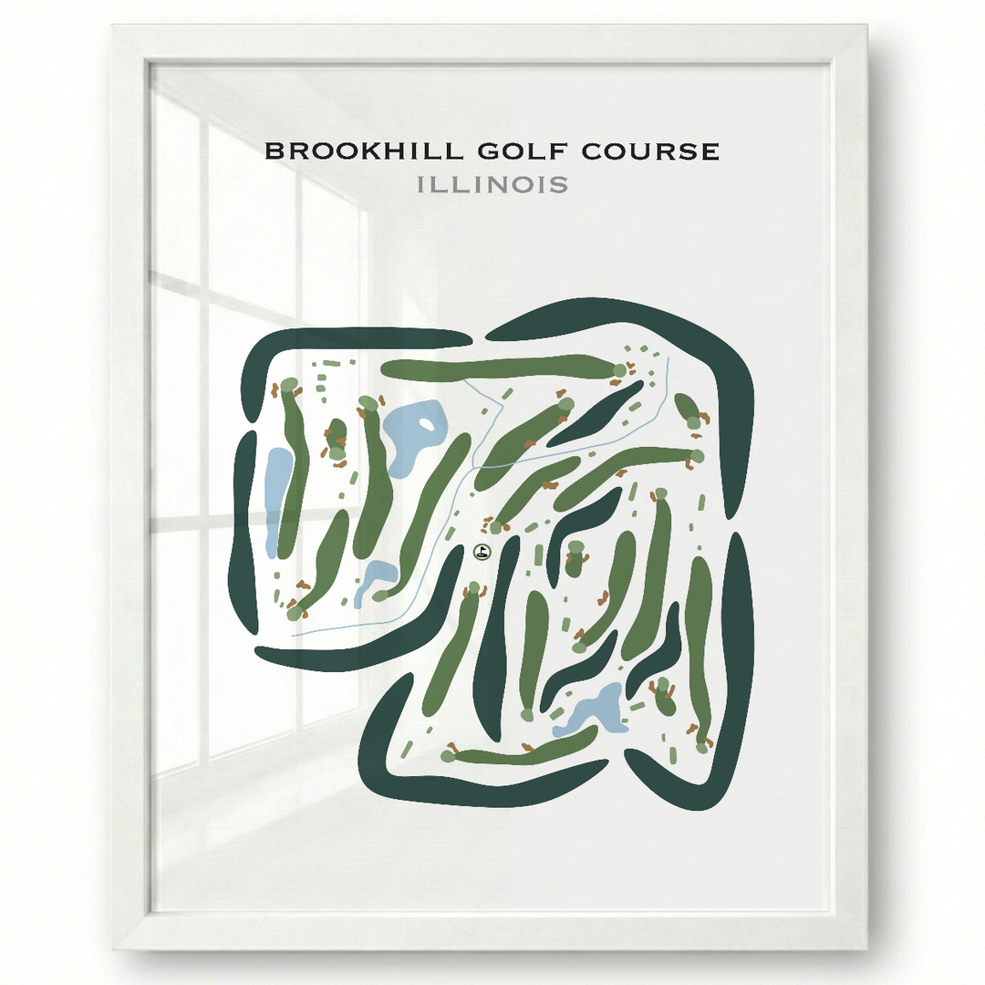 Brookhill Golf Course, Illinois - Printed Golf Courses