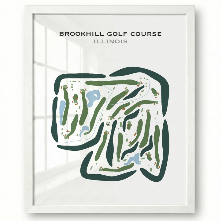 Brookhill Golf Course, Illinois - Printed Golf Courses