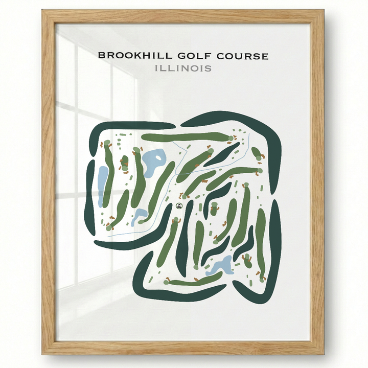 Brookhill Golf Course, Illinois - Printed Golf Courses