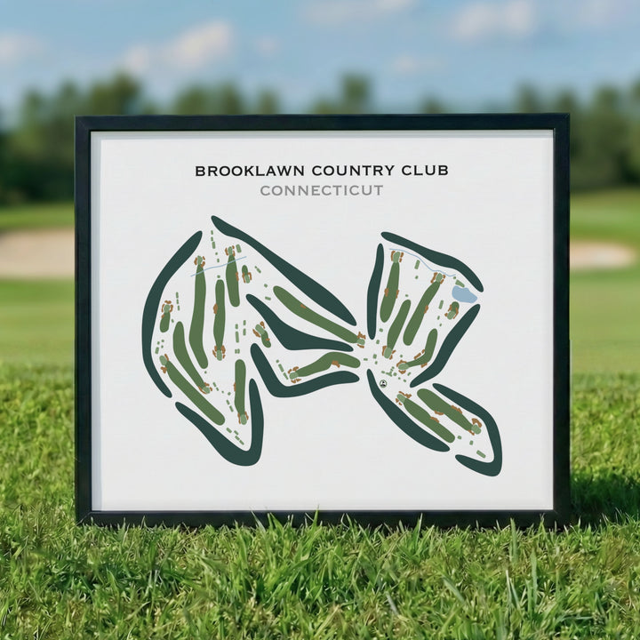 Brooklawn Country Club, Connecticut - Printed Golf Courses