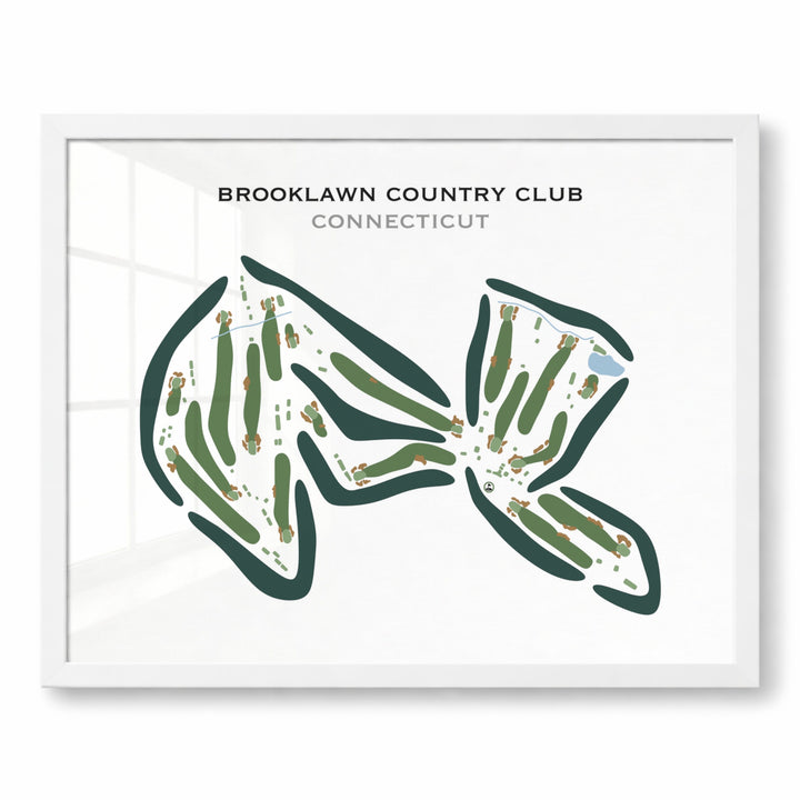 Brooklawn Country Club, Connecticut - Printed Golf Courses