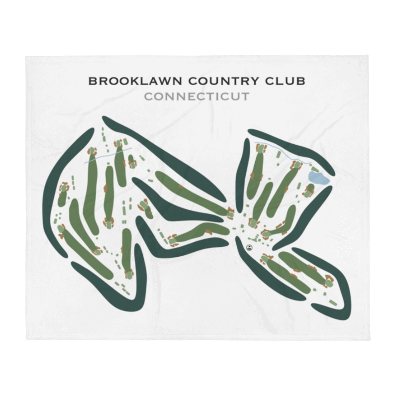 Brooklawn Country Club, Connecticut - Printed Golf Courses