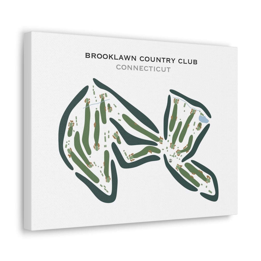 Brooklawn Country Club, Connecticut - Printed Golf Courses